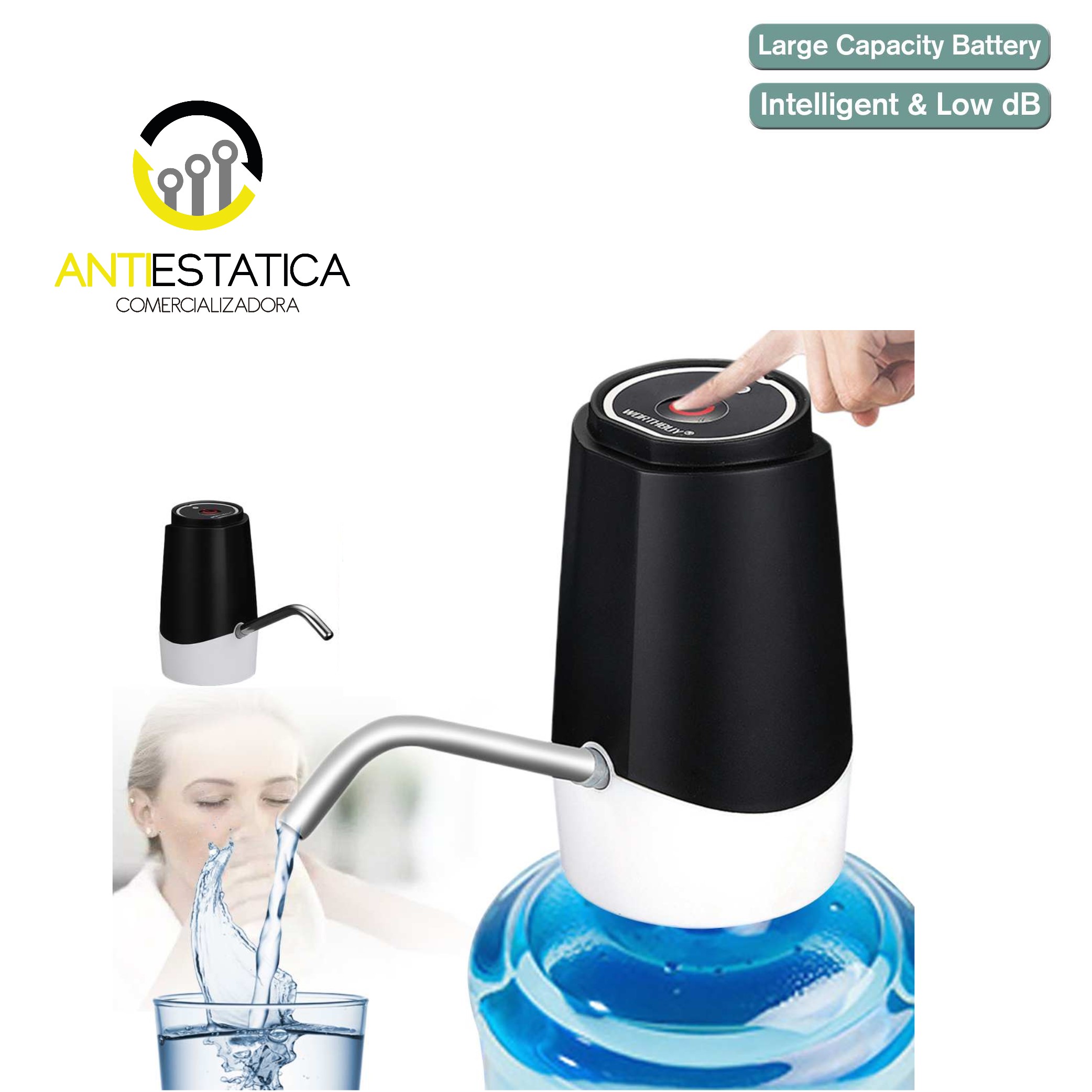 GENERICO Dispensador De Agua Electrico Usb Recargable Botella Envase