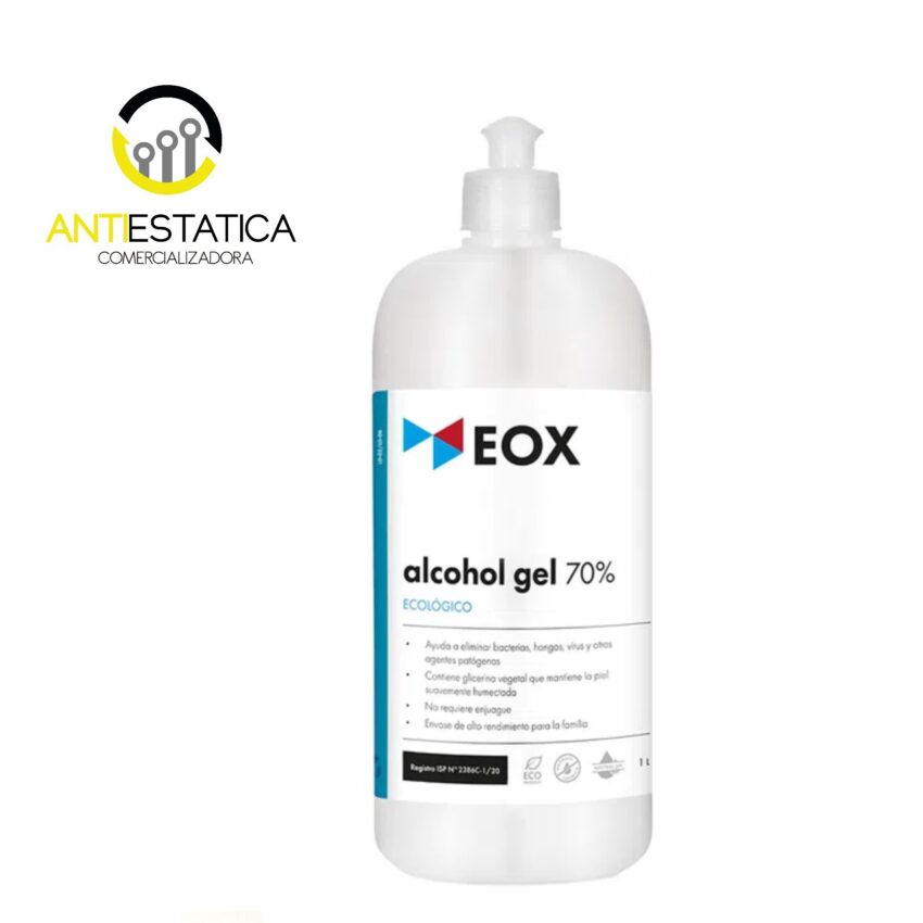ALCOHOL GEL 1 LITRO EOX CERTIFICADO POR EL ISP