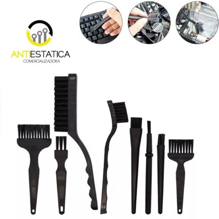 BROCHAS ANTIESTATICA ST 8 UNIDADES  CON CEPILLO GRANDE