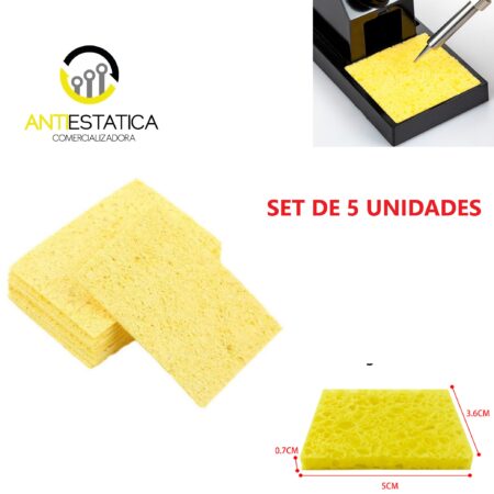 LIMPIADOR DE PUNTA CAUTIN  EN ESPONJA SET 5 UNIDADES