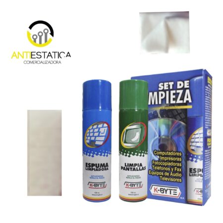 LIMPIA PC , PANTALLA + ESPUMA EXTERIOR ANTIESTATICA