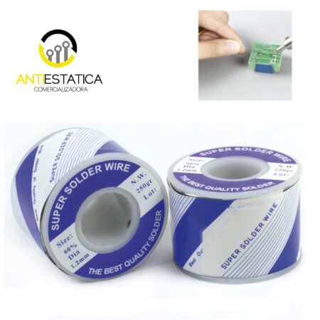 SOLDADURA DE ESTAÑO DE 1.2MM EN 60/40 ROLLO 250GRS