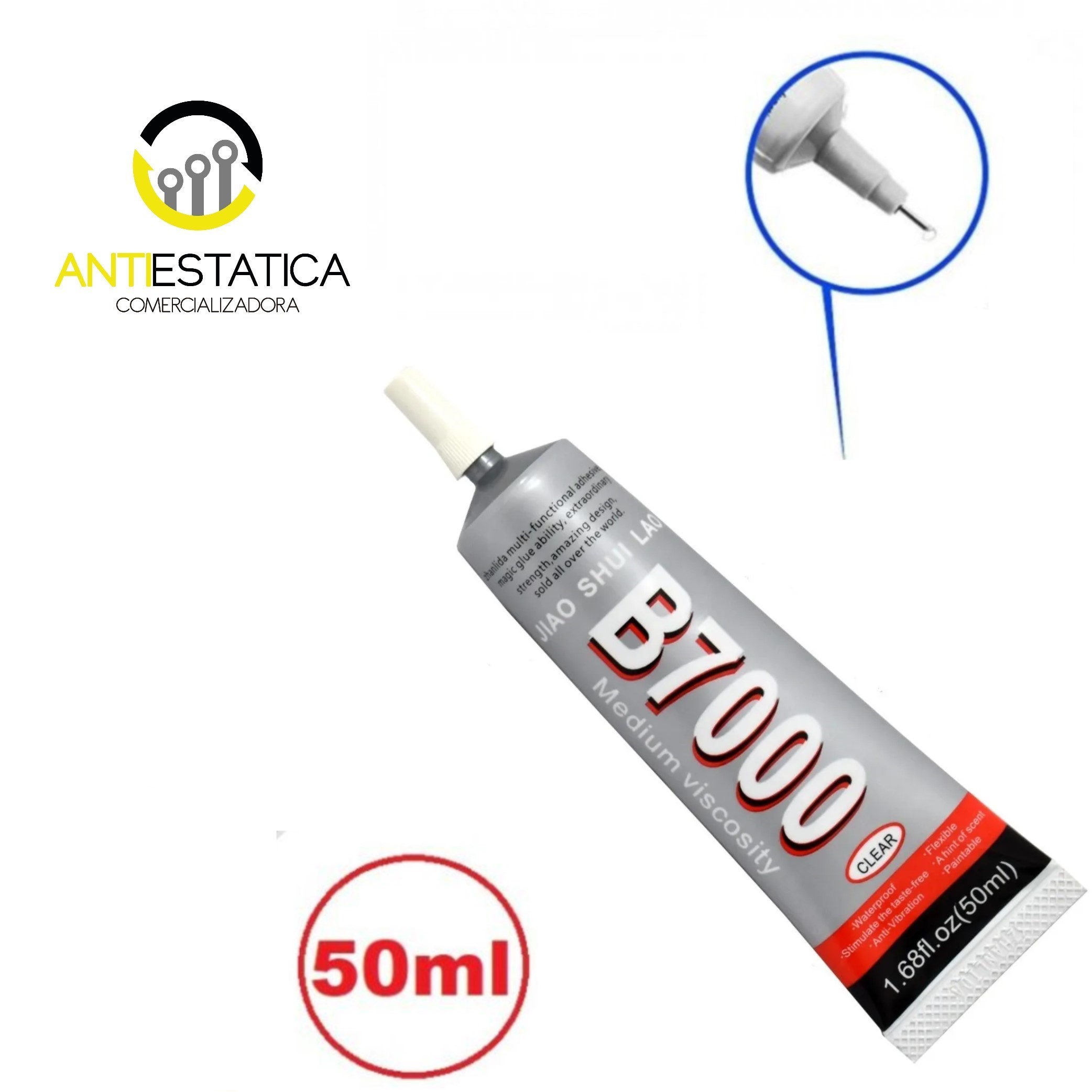 ADHESIVO B-7000 PEGAMENTO PARA TACTIL Y JOYAS 50ML
