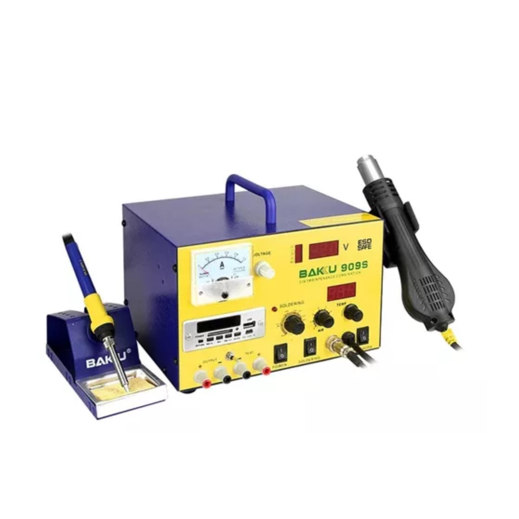 ESTACION DE SOLDAR Y CALOR BAKU 909 PARA ELECTRONICA - Imagen 2